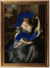 Ingelijste digitale print Lady In Paint III
