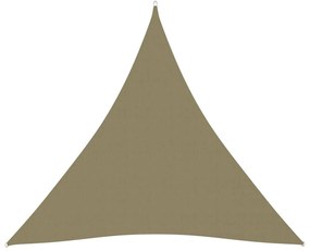 vidaXL Zonnescherm driehoekig 6x6x6 m oxford stof beige