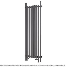 Eastbrook Lambourne horizontale radiator 55x180cm 1146W antraciet