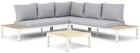 Platform Loungeset Aluminium Wit 5 personen Lifestyle Garden Furniture Vero Beach