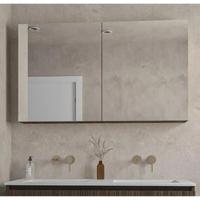 Saniclass Holz Base Spiegelkast - 120x70cm - donker eiken SW773986