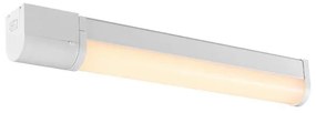 Nordlux Malaika muurlamp - 49.4x5.5x7cm - IP44 - led - Aluminium Wit 2310201001