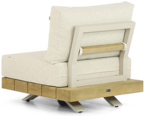 Hoek loungeset 6 personen Teak Taupe  Santika Furniture Santika