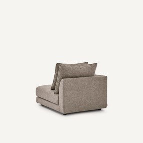 Halve bank links, modulair, in tweed, TIBERIO