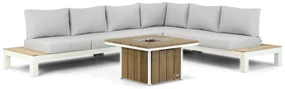 Loungeset 6 personen Aluminium/teak Wit Lifestyle Garden Furniture Ravalla/Seaside