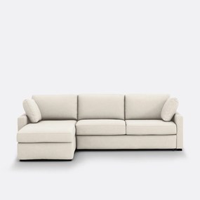 Hoekbank, omvormbaar, 4 zits, in polyester, Premium HR-schuim, TIMOR