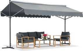 Garden Point vrijstaande luifel Parla 3x4 m antraciet