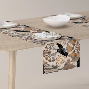 Dekoria Rechthoekige tafelloper, beige-bruin, 40 x 130 cm