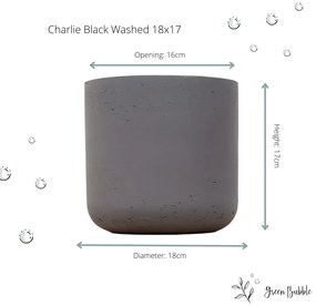 Pot Charlie Black Washed