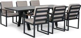 Lifestyle Garden Furniture Alesio/Monza X Dining Tuinset Aluminium Grijs