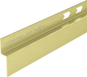 Mexen Line-B frontale douchebaklijst 130 cm, goud geborsteld - 185503130U