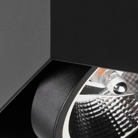 Design Spot / Opbouwspot / Plafondspot zwart vierkant AR111 - Box Design GU10 Binnenverlichting Lamp