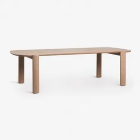 Rectangulaire Eettafel 260x115 Cm Van Acaciahout Vetra Lichte Acaciekleur - Sklum