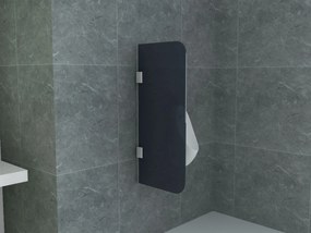 SaniGoods High urinoir schaamschot zwart glas 90x40cm