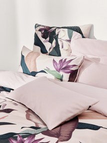 Katoensatijnen dekbedovertrek Flora