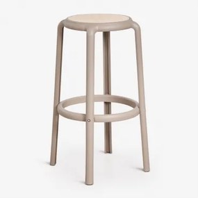 Omara 4-delige Set Hoge Tuinkrukken Moka Bruin & ↑75 Cm - Sklum