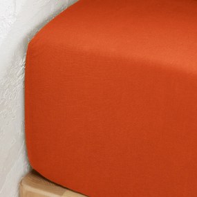 Hoeslaken in gewassen linnen, omslag 30 cm, Linot