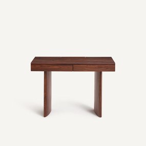 MDF bureau met palissanderfineer, 2 lades, LEVENOR
