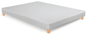 Gestoffeerde boxspring met beklede latten, met poten