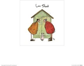 Sam Toft - Love Shack Kunstdruk, Sam Toft, (30 x 30 cm)