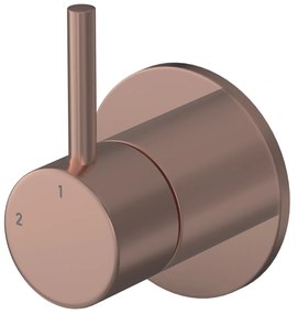 Hotbath Buddy inbouw 2-weg omstel geborsteld koper PVD