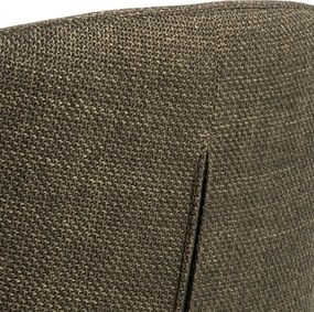 CLARA Olijfgroen (stof Basel 77)/zwarte poten - MODERNE GESTOFFEERDE KUIPSTOEL VOOR WOONKAMER/EETKAMER/KANTOOR LOFT