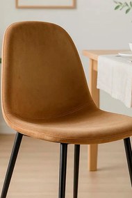 Teok Stoel Zwart Fluweel