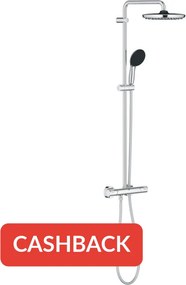Grohe QuickFix Vitalio Start 250 regendoucheset met 3 straalsoorten en thermostaatkraan Ø25cm chroom