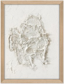 Handbeschilderde ingelijste canvasdoek White Beach