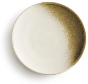Set van 4 platte borden in aardewerk, Macchiato