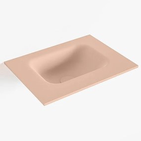 Mondiaz LEX Fontein - 40x30x0.9cm - wasbak midden - zonder kraangaten - voor toiletmeubel - Solid surface - Rosee F51101Rosee