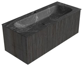 Mondiaz Kurve-dlux 110cm badmeubel shadow met 1 lade en wastafel big medium midden 1 kraangat lava