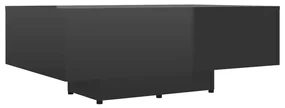 vidaXL Salontafel 85x55x31 cm spaanplaat hoogglans zwart