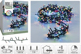 Feeric Microcluster LED Kerstverlichting – 16 m – 800 LED lampjes – multicolor – timer & geheugen – binnen & buiten