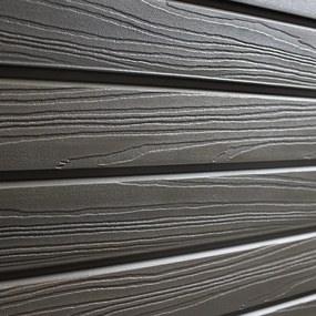 Tuindeur composiet Rhombus Double zwart met zwart aluminium frame compleet (90 x 180 cm)