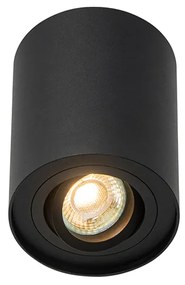 Smart plafondspot zwart verstelbaar incl. Wifi GU10 - Rondoo up