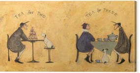 Schilderij op canvas Sam Toft - Tea For Two Tea For Three