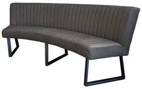 Eetkamerbank - Hengelo - geschikt voor ovale tafel 240 cm - stof Element antraciet 01