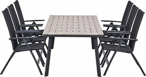 Garden Impressions Santana tuinset 7-delig verstelbaar - Penedo tuintafel 230x100 cm