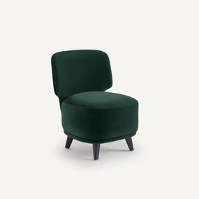 Fauteuil L fluweel Odalie, design E. Gallina