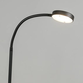 Moderne vloerlamp zwart incl. LED verstelbaar - Trax Modern Binnenverlichting Lamp