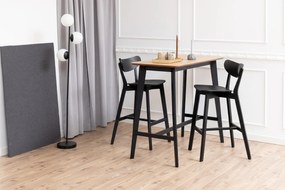 ROXY Zwart – HOUTEN BARSTOEL VOOR KEUKEN, WOONKAMER EN RESTAURANT IN RETROSTIJL