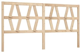 vidaXL Hoofdbord 206x4x100 cm massief grenenhout