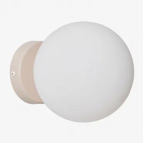 Uvol Traditional Wandlamp Van Roestvrij Staal Met Kristallen Bol Tapioca Beige - Sklum
