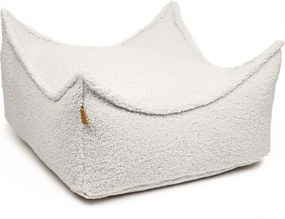 Vierkante Kinderpoef Bearly Teddy - Crème