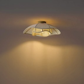 Japandi plafondlamp beige stof 55cm - Haru