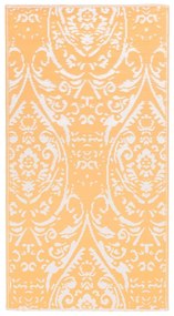 vidaXL Buitenkleed 120x180 cm PP oranje en wit