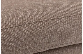 Goossens Bank Maxima bruin, stof, 3-zits, elegant chic