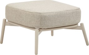 Monza voetenbank aluminium latte