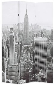 vidaXL Kamerscherm New York bij daglicht 120x170 cm zwart en wit